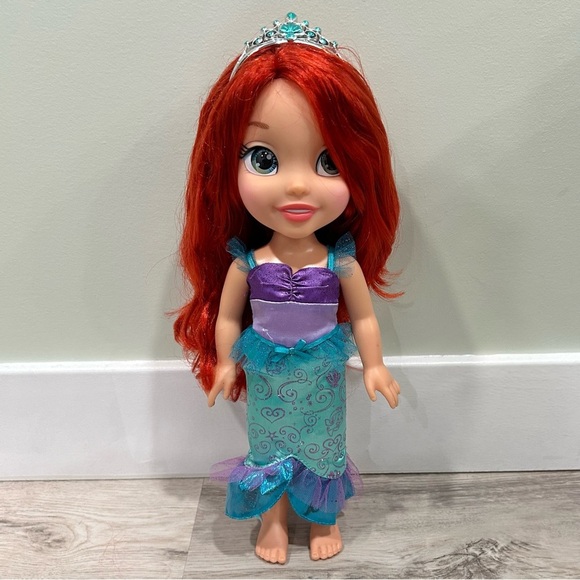 My First Disney Princess Doll Ariel Little Mermaid Jakks Pacific 14” Plastic Toy - Picture 3 of 8
